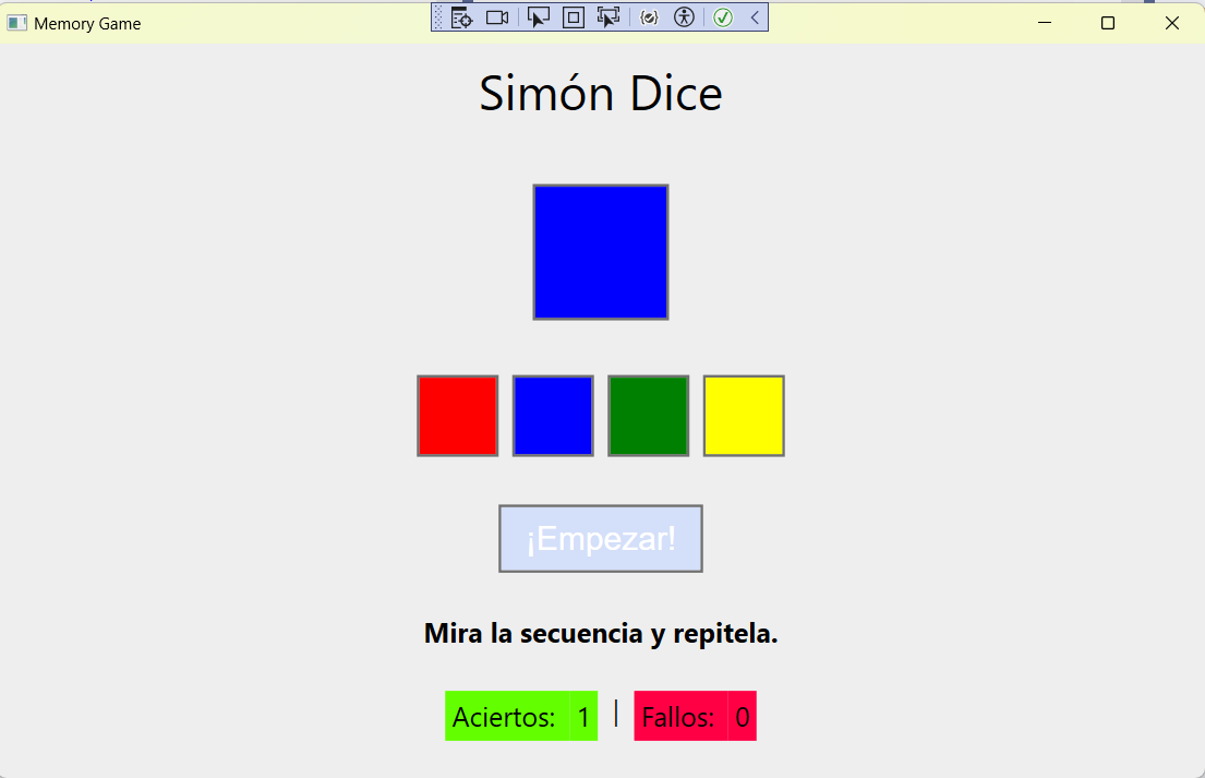 Juego Simón Dice